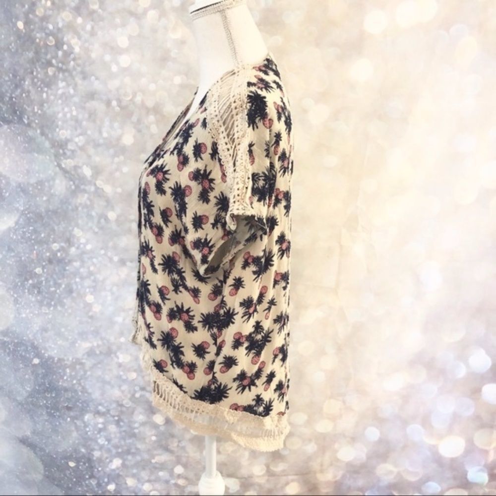 RO&DE • pineapple kimono with lattice lace - Picture 6 of 8